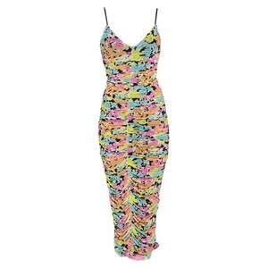 AFRM Colorful Ruched Maxi Dress - XS